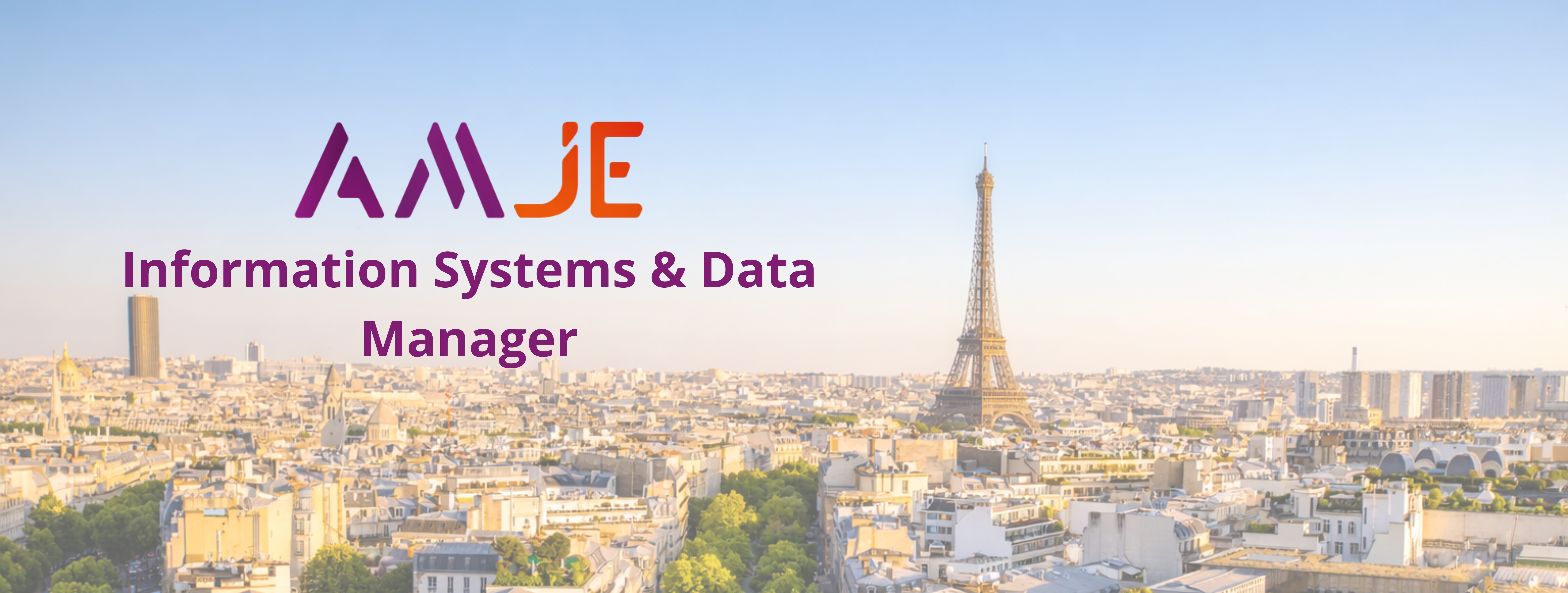 Information Systems & Data Manager — AMJE banner